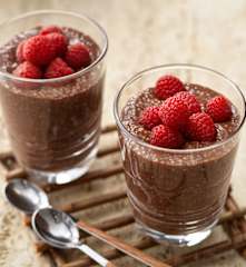 Pudin de chía con chocolate