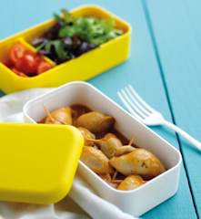 Lulas recheadas com camarão, batata e cenoura