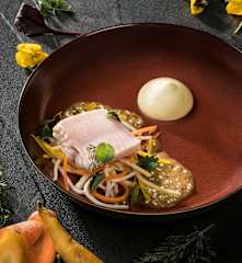 Forelle | Wurzel | Tapiokakaviar | Rauch