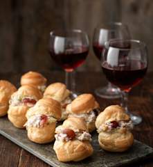 Choux Bites with Tarragon Chicken Salad