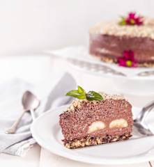 Čokoládový RAW dort s banány