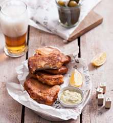 Szczupak w cieście piwnym z sosem duńskim