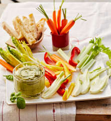 Gemüse mit Basilikum-Bagna-Fredda