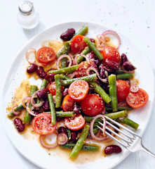 Bohnen-Tomaten-Salat