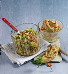 Brokkolisalat / Brokkoli-Feta-Aufstrich