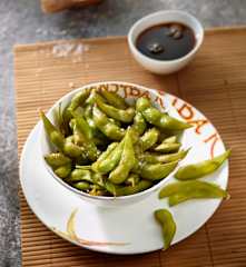 Edamame als Vorspeise