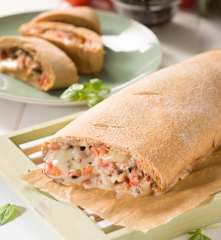 Rollo de pizza integral