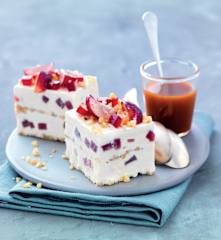 Parfait glacé aux raisins et aux noix