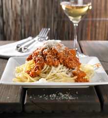 Spaghetti mit Kalbfleisch-Bolognese
