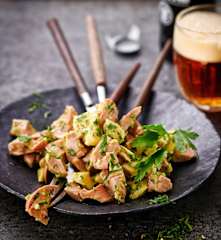 Wurst-Käse-Salat
