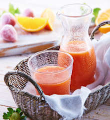 Mango, Orange and Strawberry Juice