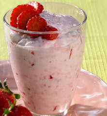 Erdbeer-Quark-Dessert