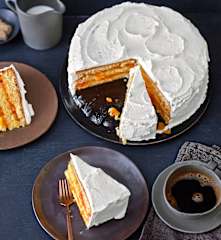 Orangen-Aprikosen-Torte