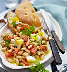 Bohnen-Tomaten-Salat