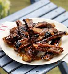 Sticky Apple Pork Ribs