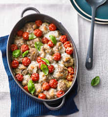 Überbackene Hackbällchen