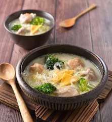 起士雞肉冬粉湯