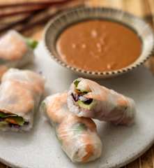 Summer Rolls with Peanut Sauce