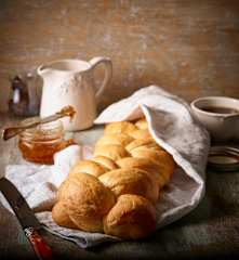 Trenza de pan de leche