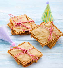 Galletas saladas de lentejas