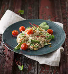 Dinkelrisotto mit Mangold (vegan)