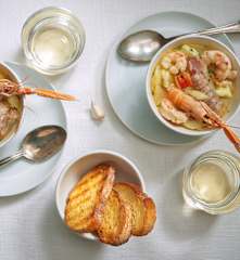 Zuppa di crostacei e seppie