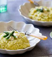 Asparagus risotto