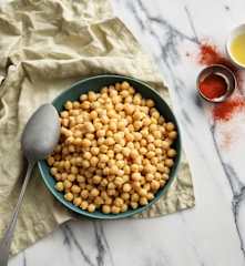 Garbanzos cocidos en cocción lenta