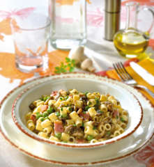 Tubettoni piselli e funghi