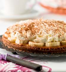 Tarte de banana e caramelo