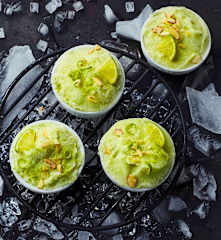 Granita alle mandorle e lime