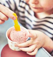 Sorbet minute fraise-banane