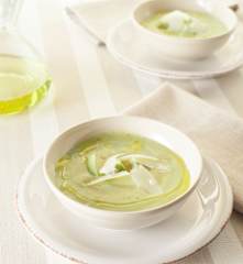 Crema de calabacín y aguacate