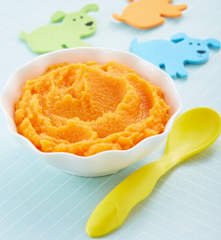 Papilla de zanahoria y camote