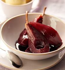 Pears in Spiced Red Wine