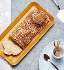 Bûche de Noël à la crème de marrons