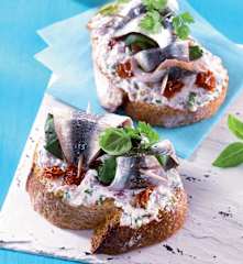 Juin - Sardines vapeur en tartinade de chèvre