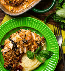 Creamy Mediterranean chicken bake (Skinnymixers)