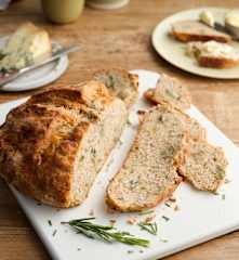 Blue Cheese and Rosemary Soda Bread