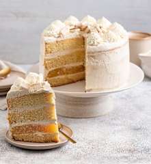 Tort z kremem michałkowym i żelką pomarańczową