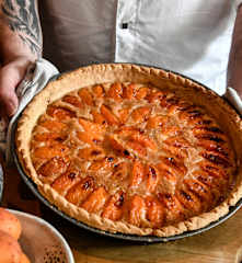 Tarte à l'abricot et aux cacahuètes