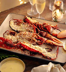 Homard rôti et sauce au cidre