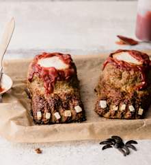 Pain de viande Halloween