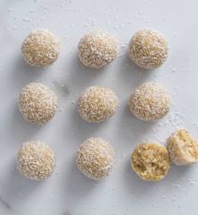Lemon coconut bliss balls