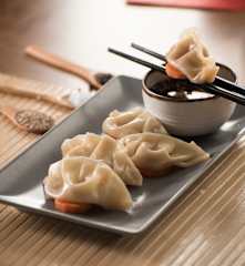 Ravioli di gamberi al vapore