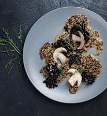 Fermentovaná červená pšenice a houby