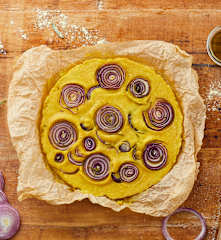 "Frittata" di cipolle al forno (vegan)