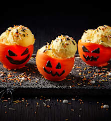 Jack-O-Lantern Ice-Cream Bowls
