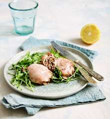 Calamari sottovuoto ripieni ai carciofi