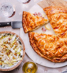 Galette de pomme de terre et saucisse de Morteau